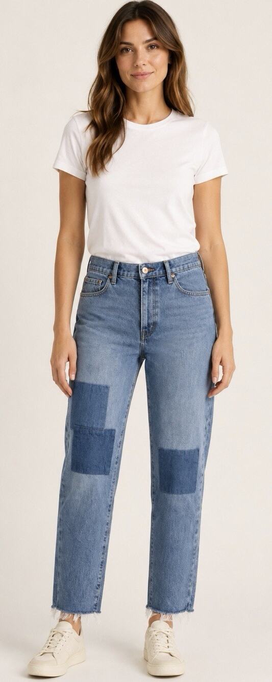 Universal Thread Boyfriend Patchwork Jeans – Women’s Size 00/24R
